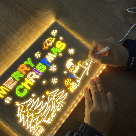 LED Light Writing board